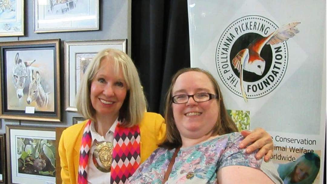 A photo of Pollyanna Pickering and I at Crafting Live in Doncaster