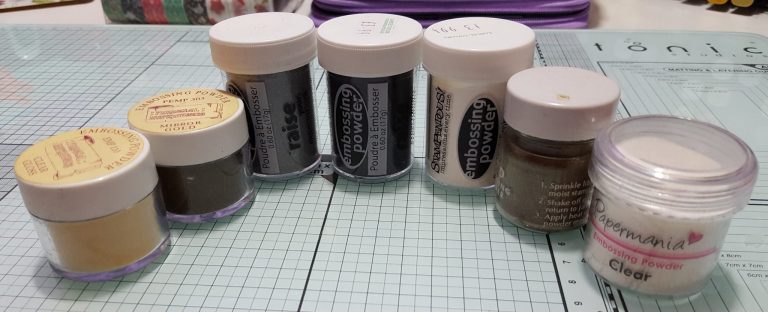 Living Creatively with Fibro | Old Embossing Powders