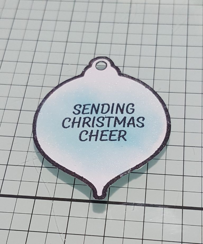 Living Creatively with Fibro | Christmas 5 in 1 stamp set bauble